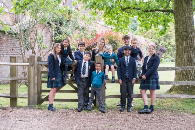 Lovely picture of all age students from Ardingly College