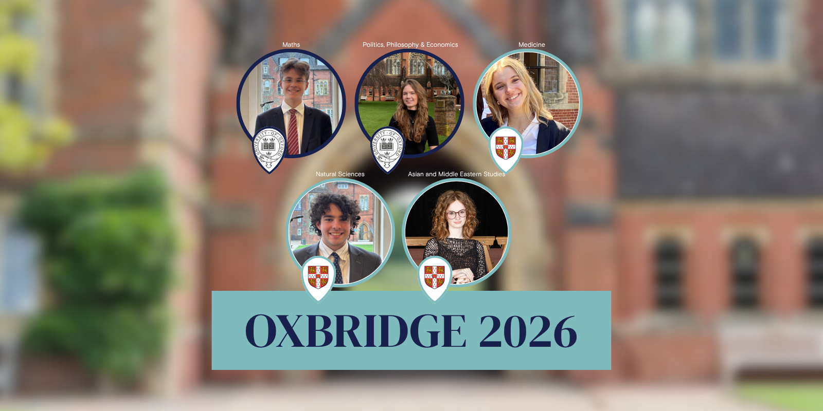 Photos of Ardingly students who were awarded a place at Oxford and Cambridge for 20206
