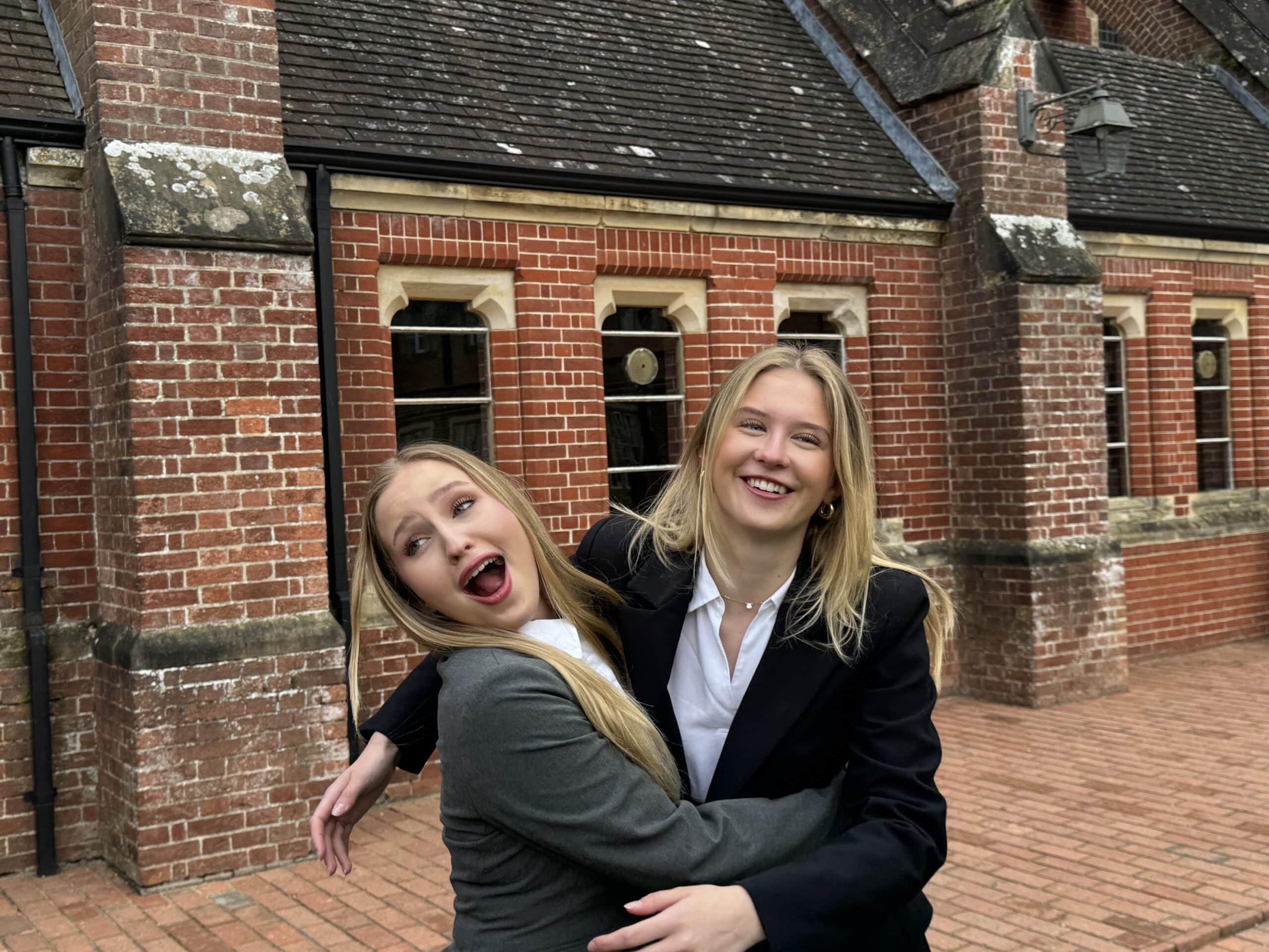 Two female IB leavers 2025