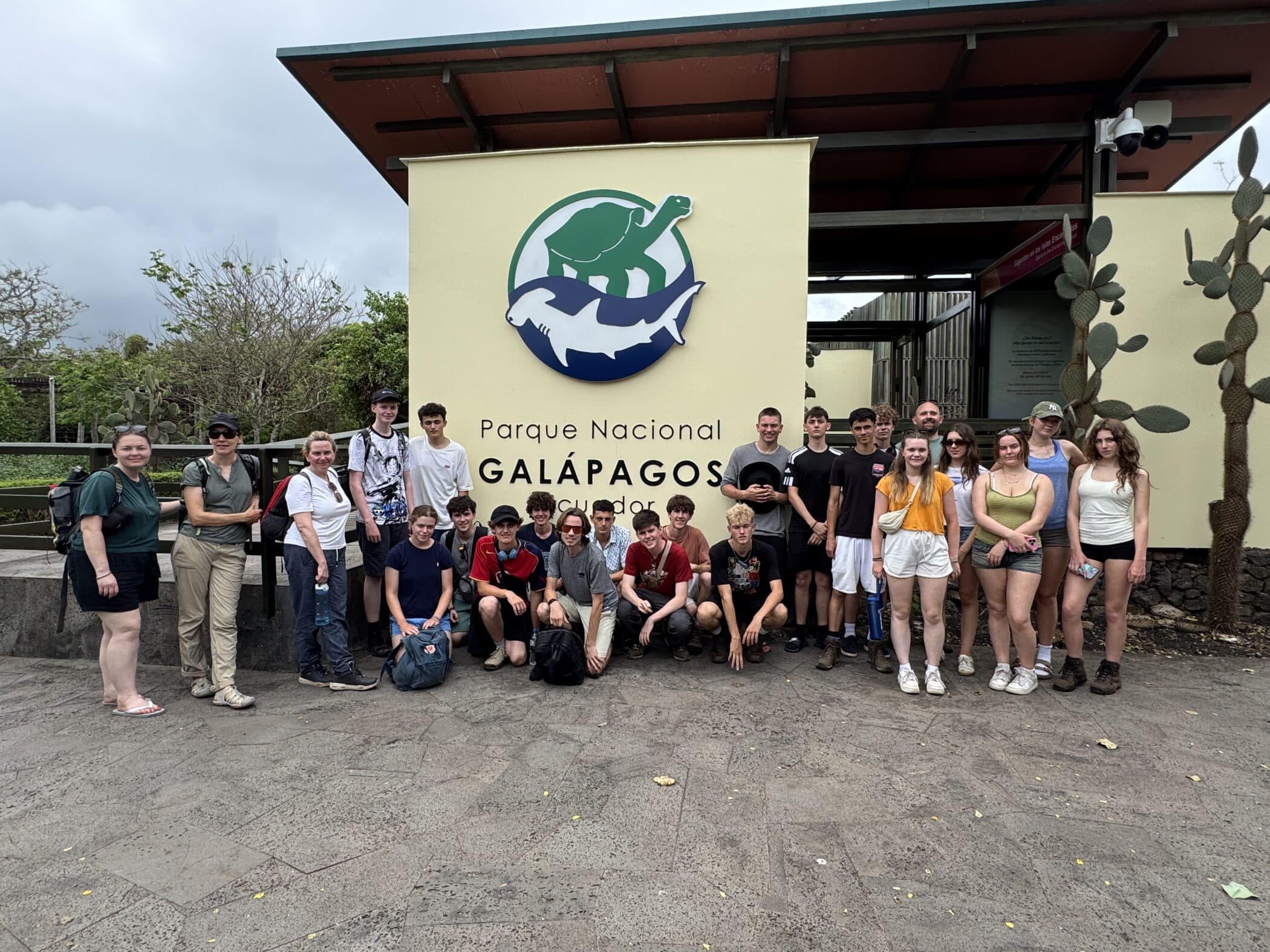 Ardingly College students on school trip to Ecuador and the Galapagos Islands, seeing biodiversity, amimals, the equator